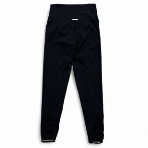 OFFLINE by Aerie Black cropped lace-up leggings Size S